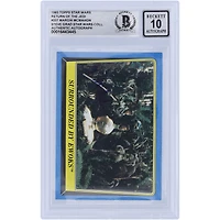 Marghi McMahon Star Wars Autographed 1983 Topps Return of the Jedi #207 BGS Authenticated 10 Card