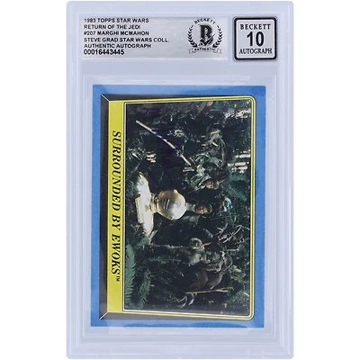 Marghi McMahon Star Wars Autographed 1983 Topps Return of the Jedi #207 BGS Authenticated 10 Card