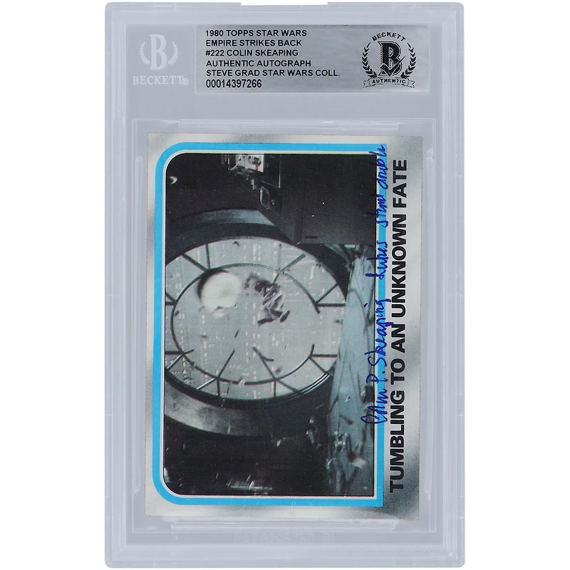Colin Skeaping Star Wars Autographed 1980 Topps The Empire Strikes Back #222 BGS Authenticated Card with "Luke's Stunt Double" Inscription