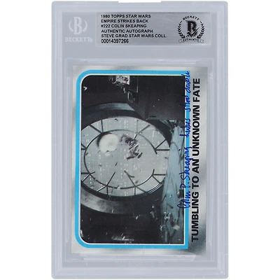 Colin Skeaping Star Wars Autographed 1980 Topps The Empire Strikes Back #222 BGS Authenticated Card with "Luke's Stunt Double" Inscription