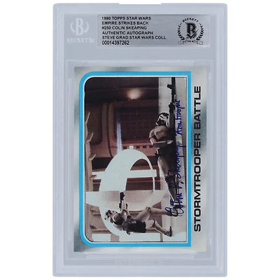 Colin Skeaping Star Wars Autographed 1980 Topps The Empire Strikes Back #250 BGS Authenticated Card with "Stormtrooper" Inscription