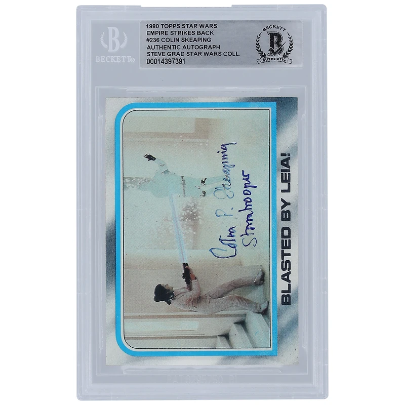 Colin Skeaping Star Wars Autographed 1980 Topps The Empire Strikes Back #236 BGS Authenticated Card with "Stormtrooper" Inscription
