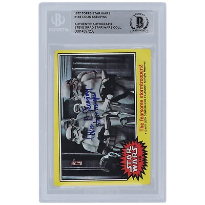 Colin Skeaping Star Wars Autographed 1977 Topps Star Wars #148 BGS Authenticated Card with "Stormtrooper" Inscription