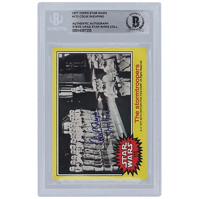 Colin Skeaping Star Wars Autographed 1977 Topps Star Wars #173 BGS Authenticated Card with "Stormtrooper" Inscription