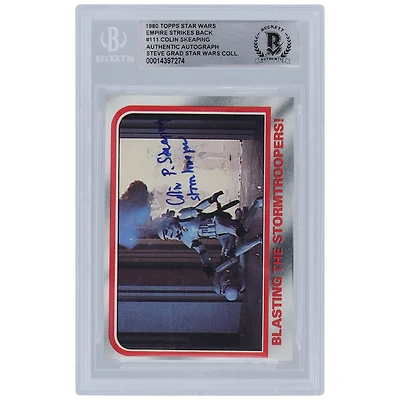 Colin Skeaping Star Wars Autographed 1980 Topps The Empire Strikes Back #111 BGS Authenticated Card with "Stormtrooper" Inscription