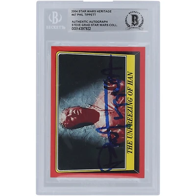 Phil Tippett Star Wars Autographed 2004 Topps Heritage #47 BGS Authenticated Authentic Card