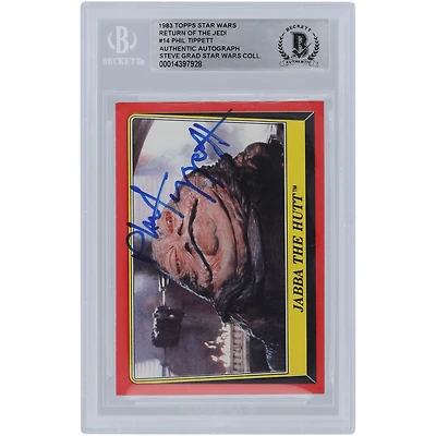 Phil Tippett Star Wars Autographed 1983 Topps Return of the Jedi #14 BGS Authenticated Authentic Card