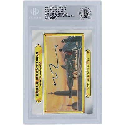 Marc Thorpe Star Wars Autographed 1980 Topps The Empire Strikes Back #125 BGS Authenticated Card