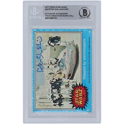 Peter Shillingford Autographed 1977 Topps Star Wars #29 BGS Authenticated Authentic Card