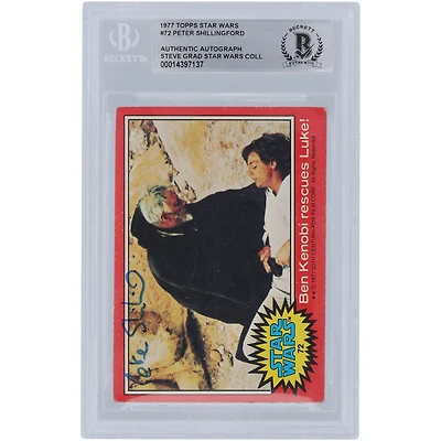 Peter Shillingford Autographed 1977 Topps Star Wars #72 BGS Authenticated Authentic Card