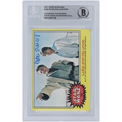 Peter Shillingford Autographed 1977 Topps Star Wars #184 BGS Authenticated Authentic Card