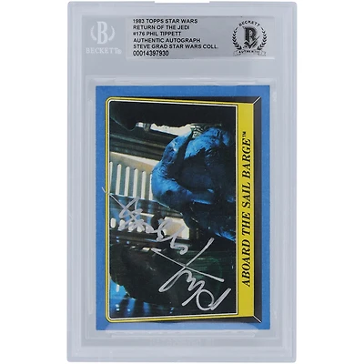 Phil Tippett Star Wars Autographed 1983 Topps Return of the Jedi #176 BGS Authenticated Authentic Card