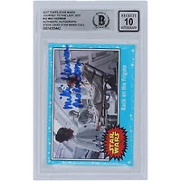 Miki Herman Star Wars Autographed 2017 Topps Journey To The Last Jedi #32 BGS Authenticated 10 Card with "Production" Inscription