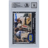Miki Herman Star Wars Autographed 2015 Topps Journey To The Force Awakens Black #25 BGS Authenticated 10 Card