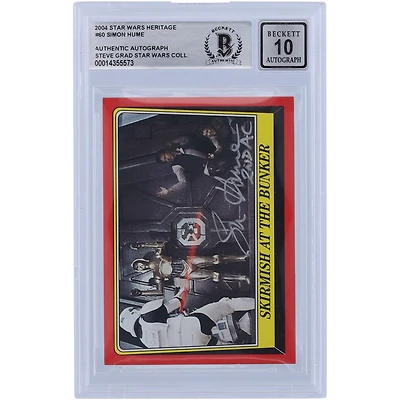 Simon Hume Star Wars Autographed 2004 Topps Heritage #60 BGS Authenticated 10 Card with "2nd AC" Inscription