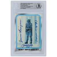 Jeremy Bulloch and Jason Wingreen Star Wars Autographed 1980 Topps The Empire Strikes Back #220 BGS Authenticated Authentic Card with "Boba's Voice" Inscription
