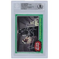 David Prowse and James Earl Jones Star Wars Autographed 1977 Topps Star Wars #237 BGS Authenticated Card