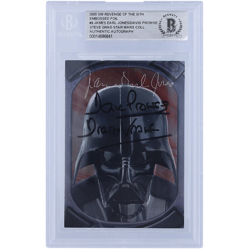 David Prowse and James Earl Jones Star Wars Autographed 2005 Topps Revenge of the Sith #9 BGS Authenticated Authentic Card with "Darth Vader" Inscription