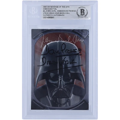David Prowse and James Earl Jones Star Wars Autographed 2005 Topps Revenge of the Sith #9 BGS Authenticated Authentic Card with "Darth Vader" Inscription