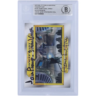David Prowse and James Earl Jones Star Wars Autographed 2015 Topps The Force Awakens #CA6 BGS Authenticated Authentic Card with "Darth Vader" Inscription