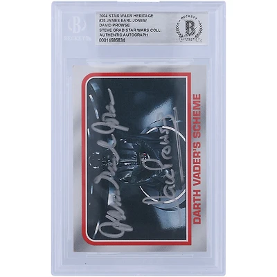 David Prowse and James Earl Jones Star Wars Autographed 2004 Topps Heritage #35 BGS Authenticated Authentic Card