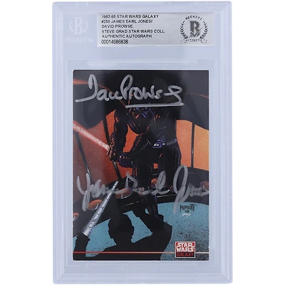David Prowse and James Earl Jones Star Wars Autographed 1993-95 Topps Star Wars Galaxy #258 BGS Authenticated Authentic Card