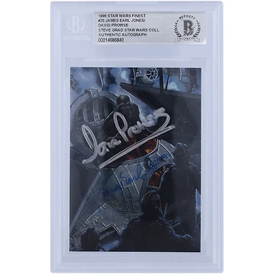 David Prowse and James Earl Jones Star Wars Autographed 1996 Topps Finest #20 BGS Authenticated Authentic Card
