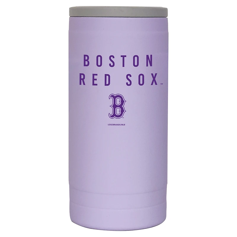 Boston Red Sox 12oz. Lavender Soft Touch Slim Coolie