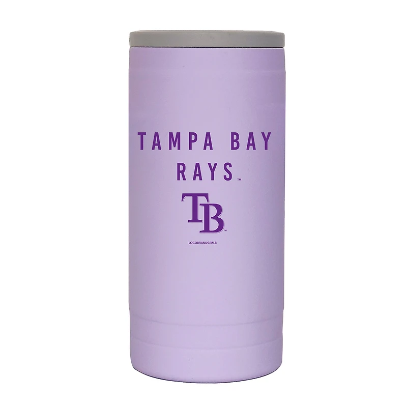 Tampa Bay Rays 12oz. Lavender Soft Touch Slim Coolie