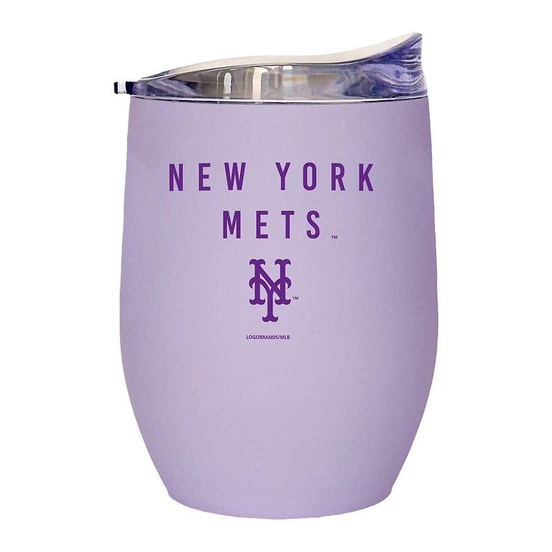 New York Mets 16oz. Lavender Soft Touch Curved Tumbler