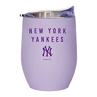 New York Yankees 16oz. Lavender Soft Touch Curved Tumbler