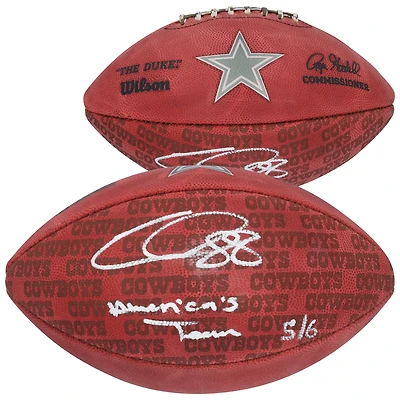 Limited Edition of 6: CeeDee Lamb Dallas Cowboys Autographed Wilson Football with Inscription