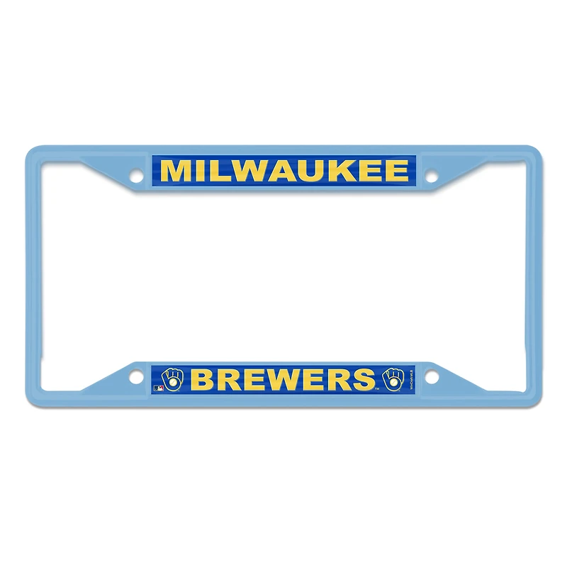 WinCraft Milwaukee Brewers Metal License Plate Frame