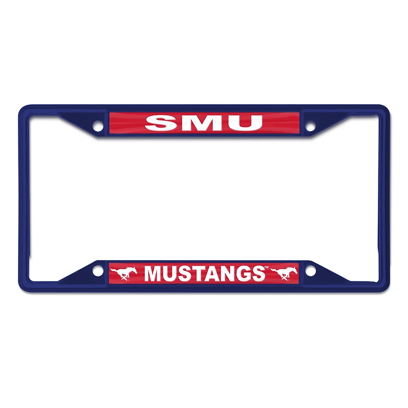 WinCraft SMU Mustangs Metal License Plate Frame