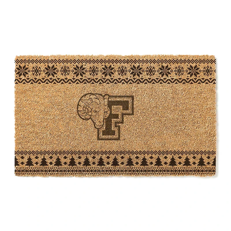 Fordham Rams 18" x 30" Holiday Coir Doormat