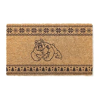 Fresno State Bulldogs 18" x 30" Holiday Coir Doormat