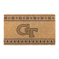 Georgia Tech Yellow Jackets 18" x 30" Holiday Coir Doormat