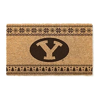 BYU Cougars 18" x 30" Holiday Coir Doormat