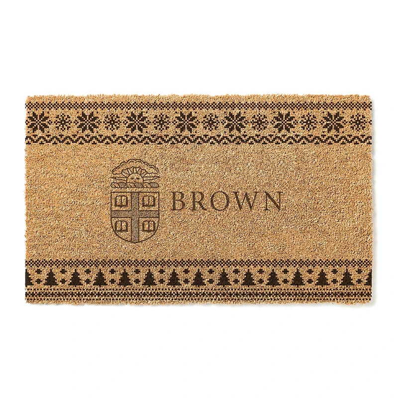 Brown Bears 18" x 30" Holiday Coir Doormat