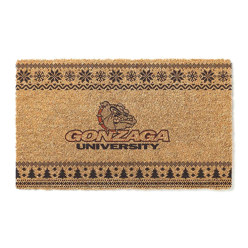 Gonzaga Bulldogs 18" x 30" Holiday Coir Doormat