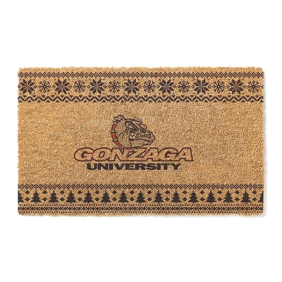 Gonzaga Bulldogs 18" x 30" Holiday Coir Doormat