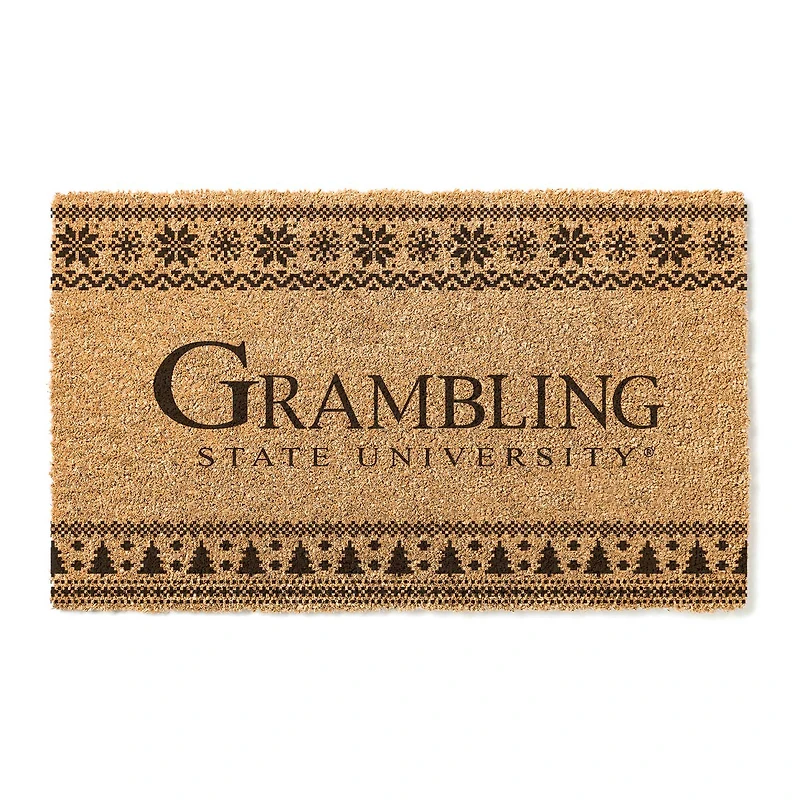 Grambling Tigers 18" x 30" Holiday Coir Doormat