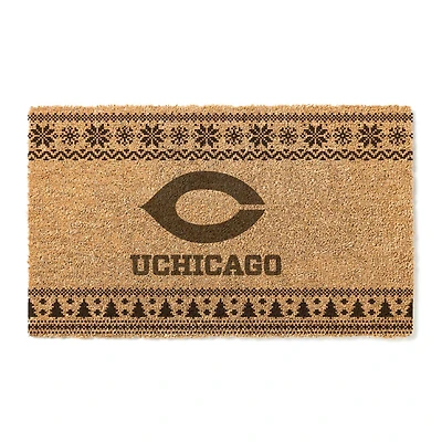 UChicago Maroons 18" x 30" Holiday Coir Doormat