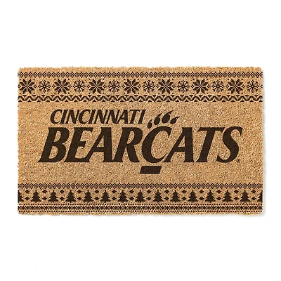 Cincinnati Bearcats 18" x 30" Holiday Coir Doormat