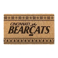 Cincinnati Bearcats 18" x 30" Holiday Coir Doormat