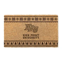 High Point Panthers 18" x 30" Holiday Coir Doormat