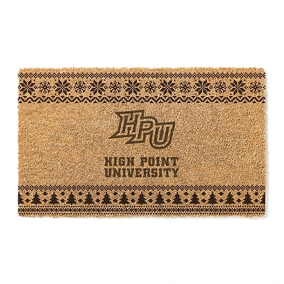 High Point Panthers 18" x 30" Holiday Coir Doormat