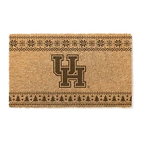 Houston Cougars 18" x 30" Holiday Coir Doormat