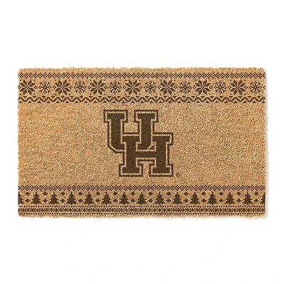 Houston Cougars 18" x 30" Holiday Coir Doormat