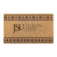 Jackson State Tigers 18" x 30" Holiday Coir Doormat